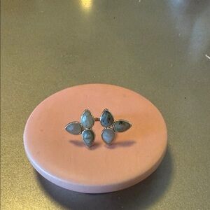 Elegant Silver and Blue Stone Ring